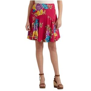 Lauren Ralph Lauren floral-georgette-skirt Size 14